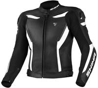 SHIMA Chase Veste en cuir de moto, Noir/Blanc, Taille 56