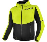 SHIMA Daybreaker Sweat à capuche zippé moto, jaune/noir, Taille 4XL