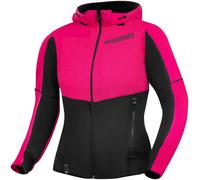 SHIMA Sweat à capuche zippé Daybreaker – Moto pour dames – Noir/Rose – Taille S