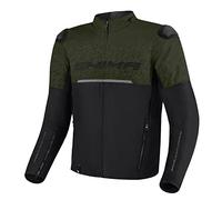 SHIMA Drift Blouson textile de moto, noir-vert, taille L pour homme