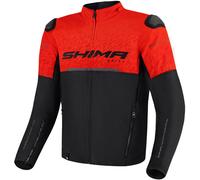 SHIMA Drift Blouson textile de moto, noir/rouge, Taille L