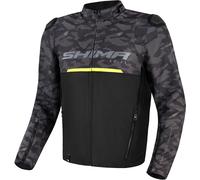 SHIMA Drift Camo Blouson textile de moto, Gris/Noir/Jaune, Taille L