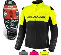SHIMA Drift Veste textile de moto pour dames, noir-jaune, taille M pour femmes