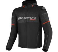 SHIMA Drift+ veste textile de moto imperméable, noir/rouge, Taille S