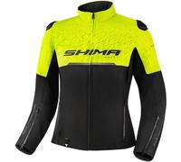 SHIMA Drift Veste textile de moto pour dames, noir/jaune, Taille S