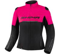 SHIMA Drift Veste textile de moto pour dames, noir-rose, taille XL pour femmes