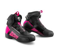 SHIMA Edge Vented Chaussures moto pour femmes, noir/rose, Taille 41