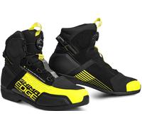 SHIMA Edge Vented Chaussures de moto, noir-jaune, taille 42 pour homme