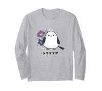 Shima Enaga Fleur Oiseau sauvage Japon Hokkaido Fée des Neiges Manche Longue