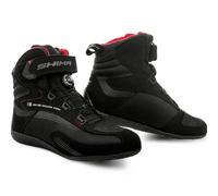 SHIMA EXO Vented, Bottes de Moto Homme | Respirantes, Renforcées, Chaussueres de Motard avec Système de Fermeture ATOP, Support de Cheville, Semelle Antidérapante (Noir, 48)