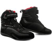 SHIMA EXO Chaussure Moto Homme Cuir Ventilés Homologué Fermeture ATOP Sneakers Protection Chevilles Semelle Antidérapante Basket Été Bottes (Hommes, Noir, 47)