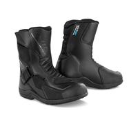 SHIMA Fusion WP Chaussure Moto Femme Cuir Imperméable Homologué Bottes Protection Chevilles Fermeture Velcro Semelle Antidérapante Toutes Saisons Trail (Femmes, Noir, 38)