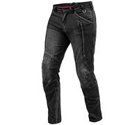 SHIMA Ghost Jeans Moto Homme - Ventilés Élastiques Biker Pantalon Hommes Coupe Slim avec Renforts en Kevlar, Protection CE Genoux (Noir, 36)