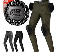 SHIMA Giro 2.0 Lady Pantalon Moto Femme - Pantalons Élastique, Coupe Slim, Cargo avec Couche de DuraQL, Protection Genoux et Hanches, Poches Latérales (Khaki, 24)