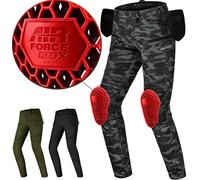 SHIMA Giro 3.0 Pantalon Moto Femme Homologué Genouillères AirForce Pantalon De Moto Armure Textile Protection Ajustable Genoux Renforcé Airflow Grande Taille Elastique (Femmes, Camo, 34/30)