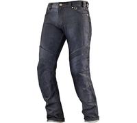 SHIMA GRAVITY Jeans Moto Homme - Biker Pantalon Respirant en Cordura Hommes, Coupe Régulière avec Couche de Kevlar, Protection CE Genoux, fibres Coolmax (Bleu, 36 Long)