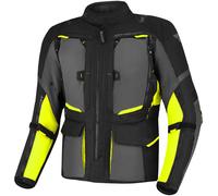 SHIMA HERO 2.0 Blouson Moto Homme -Toute l'année Veste Moto Touring en Cordura textile avec membrane imperable couche chauffante, protections CE, réglage de la largeur (Fluo, S)