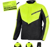 SHIMA HydroDry 2.0 Veste de pluie moto, noir-jaune, taille XL pour homme