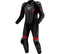 SHIMA Hyper RS Combinaison de moto en cuir une pièce perforée, noir/rouge, Taille 46