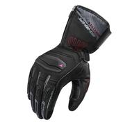 SHIMA INVERNO Gants Moto Homologué Cuir Longues Ete Hiver Ventilé Protecteur Perforé Gant Protecion Norme Touchscreen Sport Ventilation Scooter Trotinette Motocyclette (Femme, Noir, M)
