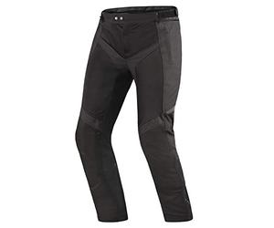 SHIMA JET | Panneaux MESH Respirants, Membrane Imperméable et Amovible, Protecteur Dorsal de Niveau 2 inclus, Ajustement Avancé (Homme, Pantalon, Noir, L)