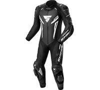 SHIMA Mission RS Combinaison en cuir de moto une pièce, Noir/Blanc, Taille 46