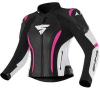 SHIMA Miura 2.0 Veste de moto - Cuir, femmes, veste de sport avec protections du dos, des coudes et des épaules, cuir perforé, pour combinaison 2 pièces (32, Rose)