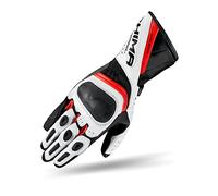 SHIMA MIURA Gants Moto Femme Homologué Cuir Longues Ete Ventilé Protecteur Perforé Gant Protecion Norme Touchscreen Sport Ventilation Scooter Trotinette Motocyclette (Femmes, Rouge Fluo, XS)