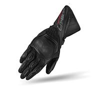 SHIMA MIURA Gants Moto Femme Homologué Cuir Longues Ete Ventilé Protecteur Perforé Gant Protecion Norme Touchscreen Sport Ventilation Scooter Trotinette Motocyclette (Femmes, Noir, S)