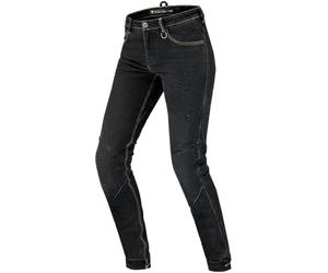 SHIMA Mixte Jeans, Slim, Coton Élasthanne, Noir, 24W / 34L