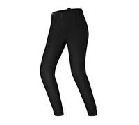 SHIMA NOX 2.0 Jeggins Moto Femme - Pantalons Respirant, Élastique, Coupe Slim avec Couche de DuraQL, Protection Slim Fit, CE Genoux et Hanches (Noir, XS LONG)