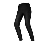 SHIMA NOX 2.0 Jeggins Moto Femme - Pantalons Respirant, Élastique, Coupe Slim avec Couche de DuraQL, Protection Slim Fit, CE Genoux et Hanches (Noir Wax, XS)