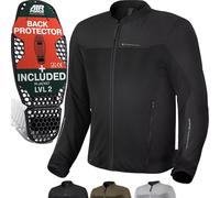 SHIMA Openair Veste textile de moto, noir, Taille XL