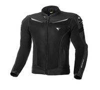 SHIMA PISTON blouson moto homme | cuir, blouson urbain avec panneaux en maille, protections CE des épaules, du dos, des coudes, curseurs d'épaule
