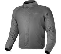 SHIMA RAINSHELL Veste de pluie pour hommes - Veste imperméable - Vêtements de pluie Imperméable avec sac de transport (Gris, XXL)