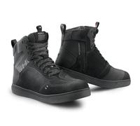 SHIMA REBEL 2.0 Chaussure Moto Femme Cuir Ventilés Homologué Sneakers Protection Chevilles Fermeture Éclair Latérale Semelle Antidérapante Basket Été Trail Bottes (Femmes, Ventilé Noir, 39)