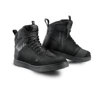 SHIMA REBEL 2.0 Chaussure Moto Homme Cuir Ventilés Homologué Sneakers Protection Chevilles Fermeture Éclair Latérale Semelle Antidérapante Basket Été Trail Bottes (Hommes, Ventilé Noir, 41)