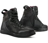 SHIMA Rebel WP, Imperméables Bottes Moto Femme | Respirantes, Renforcées, Chaussueres de Motard en Cuir, Support de Cheville, Semelle Antidérapante, (Noir, 36)