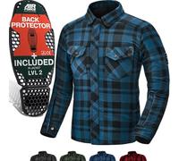 SHIMA Renegade 2.0 Chemise moto, bleu, taille M pour homme