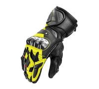 SHIMA RS-3 Gants Moto Homologué Homme Cuir Longues Ete Ventilé Protecteur Perforé Gant Protecion Norme Touchscreen Sport Ventilation Scooter Trotinette Motocyclette (Hommes, Fluo, XXL)