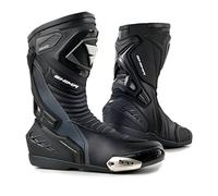 SHIMA RSX-6 MEN, Bottes de protection en cuir perforé pour motos de sport routier (44, Noir)