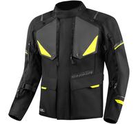 SHIMA Runner Veste textile de moto imperméable, noir/jaune, Taille S