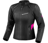 SHIMA Rush 2.0 imperméable à l’eau dames moto textile veste, noir-rose, taille 2XL pour femmes