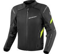SHIMA Rush 2.0 veste textile de moto imperméable, noir-jaune, taille S pour homme