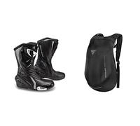 SHIMA RWX-6 Women, Bottes Moto Femme | Renforcées, Chaussueres de Motard en Cuir, Support de Cheville, Semelle Antidérapante (Noir, 37) AYRO Backpack