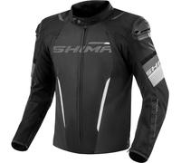 SHIMA Solid 2.0 veste textile de moto imperméable, Noir/Blanc, Taille 3XL