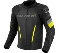 SHIMA Solid 2.0 veste textile de moto imperméable, noir-jaune, taille 3XL pour homme