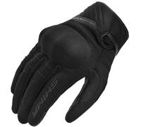 SHIMA SONIC Gants Moto Homologué Femme Textile Cuir Longues Ete Ventilé Protecteur Perforé Gant Protecion Norme Touchscreen Ventilation Scooter Trotinette Motocyclette (Femmes, Noir, M)