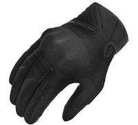 SHIMA SONIC Gants Moto Homologué Homme Textile Cuir Longues Ete Ventilé Protecteur Perforé Gant Protecion Norme Touchscreen Ventilation Scooter Trotinette Motocyclette (Hommes, Noir, S)