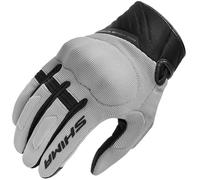 SHIMA SONIC Gants Moto Homologué Homme Textile Cuir Longues Ete Ventilé Protecteur Perforé Gant Protecion Norme Touchscreen Ventilation Scooter Trotinette Motocyclette (Hommes, Gris, 3XL)